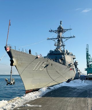 米海軍が来月中旬、石垣港に寄港を予定しているミサイル駆逐艦「ラファエル・ペラルタ」（在日米海軍司令部Ｘより）